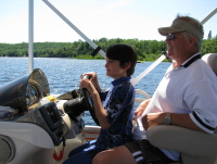 Boating on Buck Lake